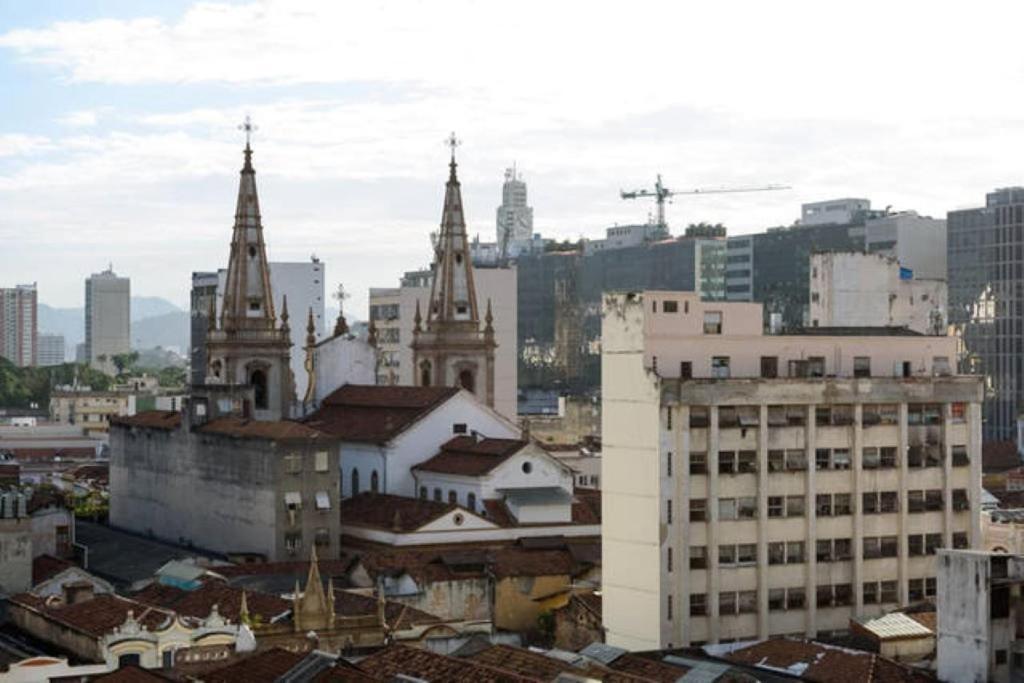 Centro Da Cidade Com Vista Para O Cristo Río de Janeiro Exterior foto